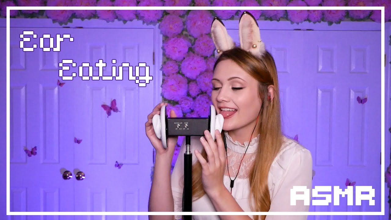 ASMR Ear Eating with Verbal Triggers (tapping, kisses, tongue fluttering)