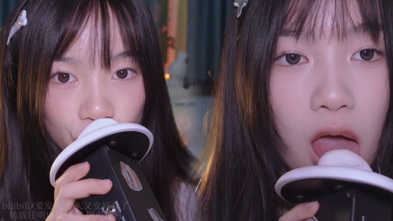 [今天又变好看了] 両耳舐めASMR | 速くて激しい耳舐め | Ear licking