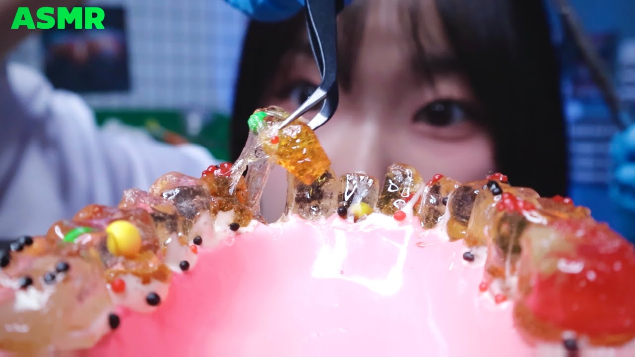 [Lucy ASMR] 환자분, 이가 사탕이네요? キャンディの噛む音 | Candy Eating Sound
