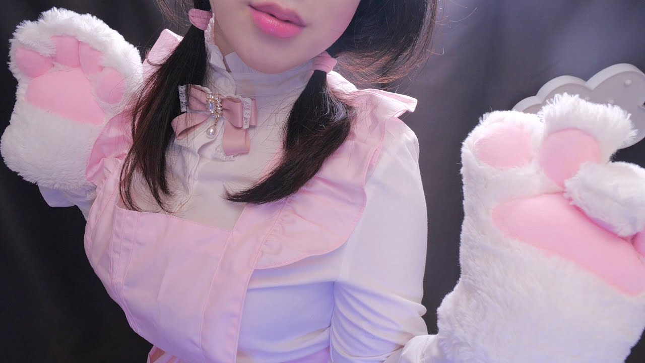 [PPOMO] ポメイドにゃんの口の音と猫のテーマ | 뽀메이드냥의 입소리와 고양이 테마 | Mouth Sounds with PPOMaid's Cat Triggers