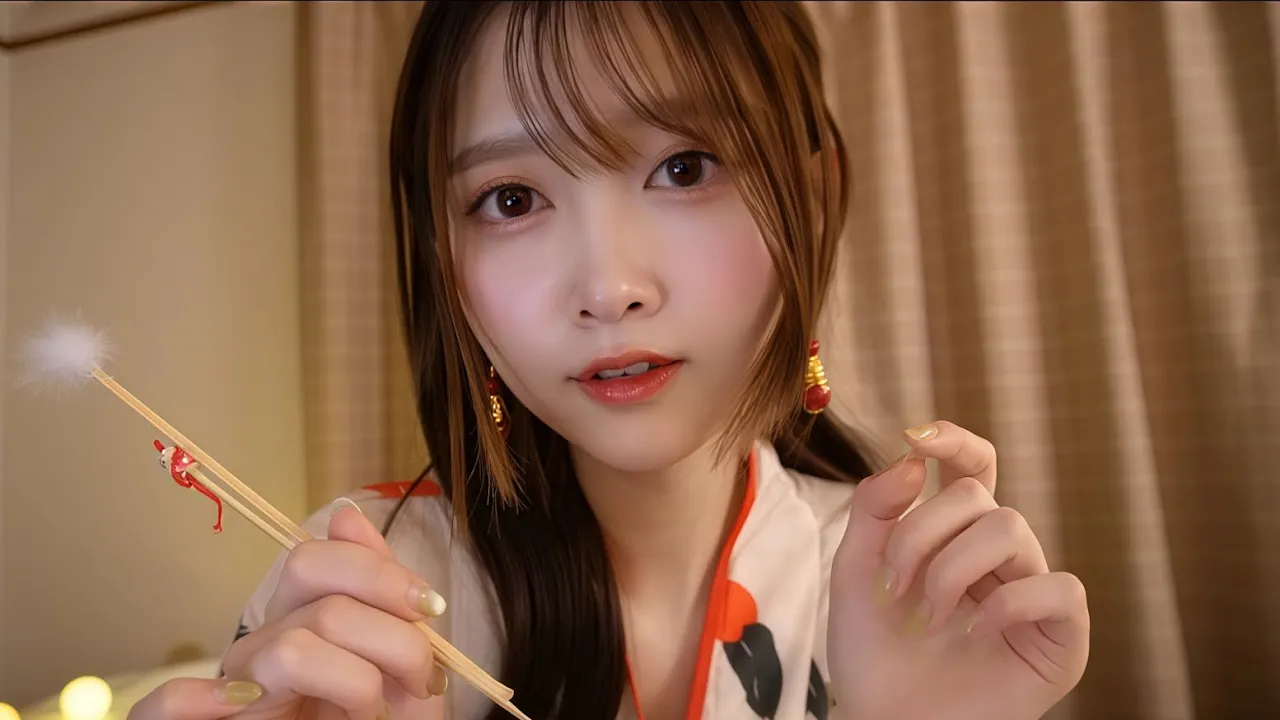 [Runa ASMR] 小さな和装耳かき屋さんロールプレイ | 膝枕 | 耳掃除 | マッサージ | 産毛カット | シェービング